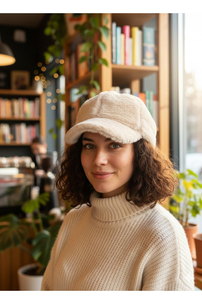 Kervan Pazar قبعة شتوية ناعمة من الفرو للنساء