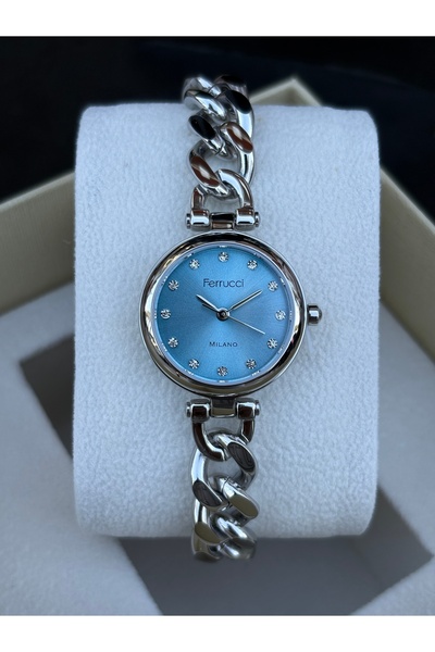 Ferrucci Gurmet Zincir Modeli Kadın Kol Saati Su Geçirmez 2 Yıl Garantili