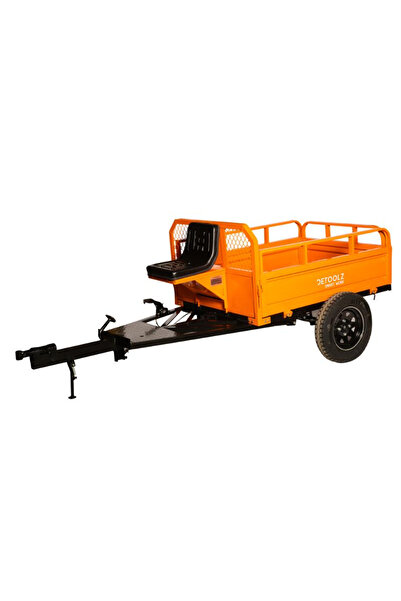 DETOOLZ Remorcă tractor 600 Kg înălțime extensie 150 mm