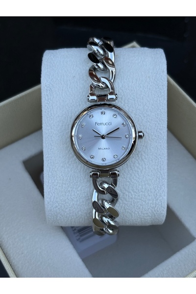Ferrucci Gurmet Zincir Modeli Kadın Kol Saati Su Geçirmez 2 Yıl Garantili