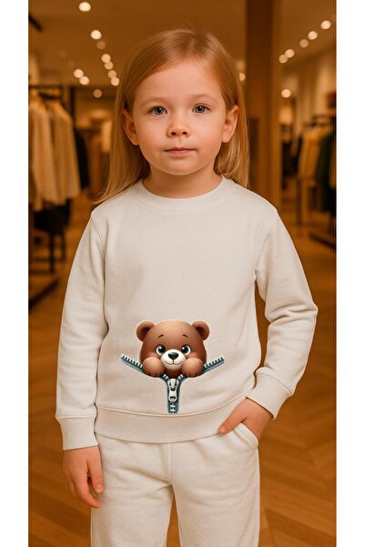 playwear Dječji set majica FEARMUAR BEAR sa printom za devojčice i dečake, ok...