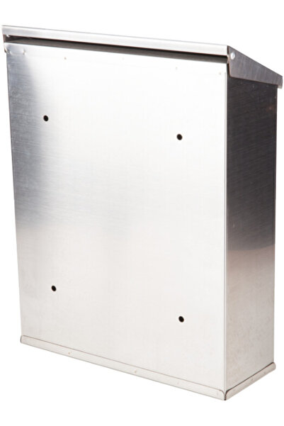 EvoTools Professional Stainless Steel Mailbox with Lid - Length 260 mm Width 90 mm Height 335 mm