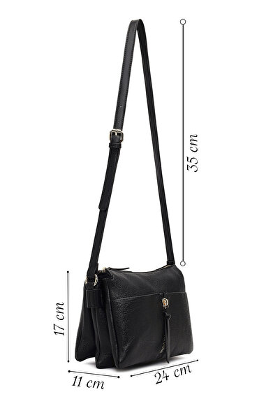 Derimod Women's Black Long Strap Crossbody Bag 25Abd251218