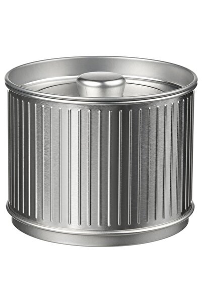 Generic Tin with lid, for coffee/tea, silver-colour, 0.6 l