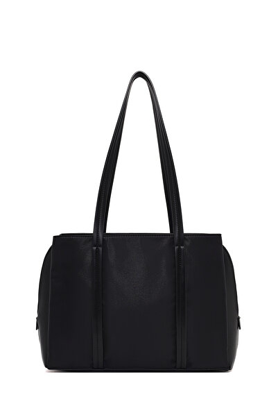 Derimod Women's Black Classic Shoulder Bag with Accessories 25Wbd274714