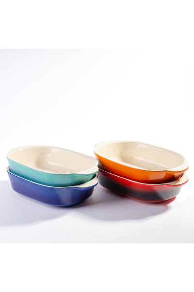 Malooki Set of 3 Porcelain Oven Trays