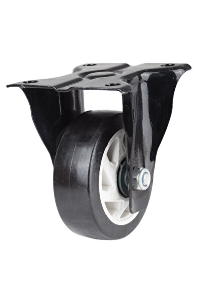 Evotools Cărucior cu platformă din PVC de 4 inch, cu roți fixe