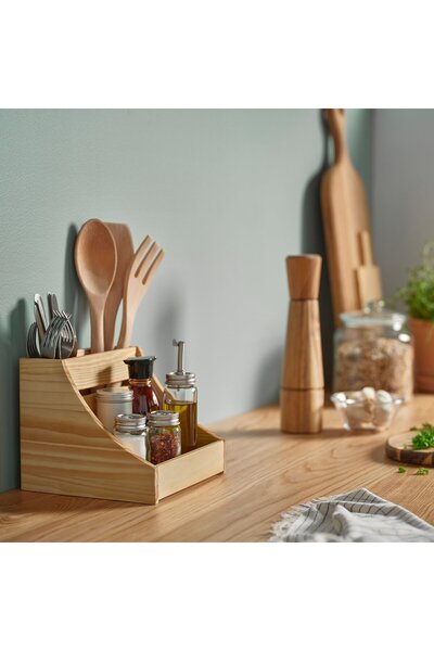Generic Kitchen countertop organiser, wood, 20 x 18 x 16 cm