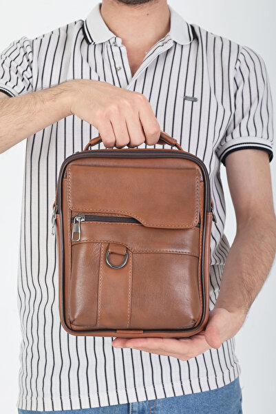 NahitaTyana Genuine Leather Men's Hand and Shoulder Bag