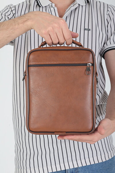 NahitaTyana Genuine Leather Men's Hand and Shoulder Bag