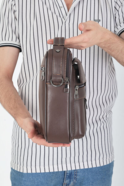 NahitaTyana Genuine Leather Men's Hand and Shoulder Bag