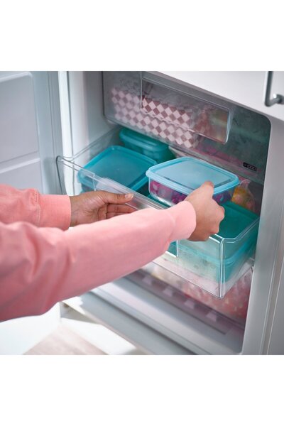 Generic Food container with lid, blue, 0.6 l