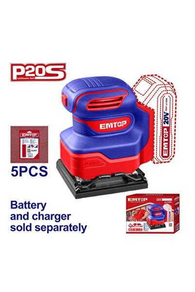 EMTOP Șlefuitor Fără Acumulator Și Încărcător, 110x100mm