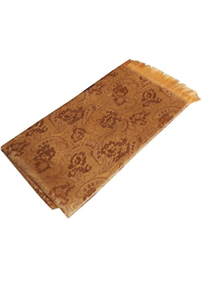 Lakshmi - Luxury Oriental Silk Scarf, Bronze Gold, 160 x 60 cm