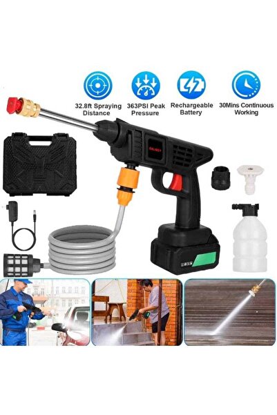 HYX غسالة ضغط لاسلكية محمولة بقوة 363 رطل لكل بوصة مربعة وبطارية 12000 مللي أ...