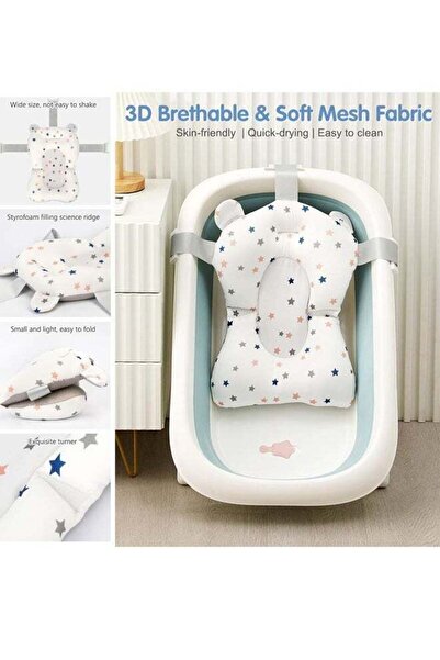 Arabest Floating Bath Mat, Newborn Non-slip Bathing Grid