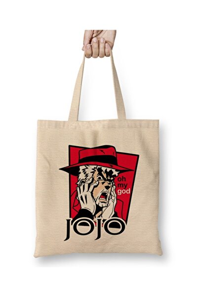 Toyaso JoJo's Bizarre Adventure Joseph Joestar Λευκή υφασμάτινη τσάντα με μακριά λαβή Τσάντα αγορών Τσάντα παραλίας