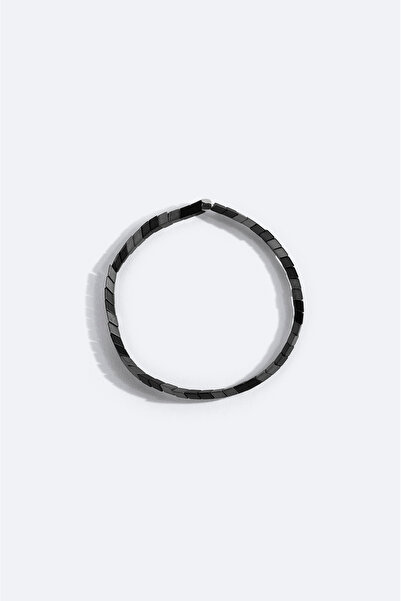 Avva Men's Anthracite Stone Bracelet B009615