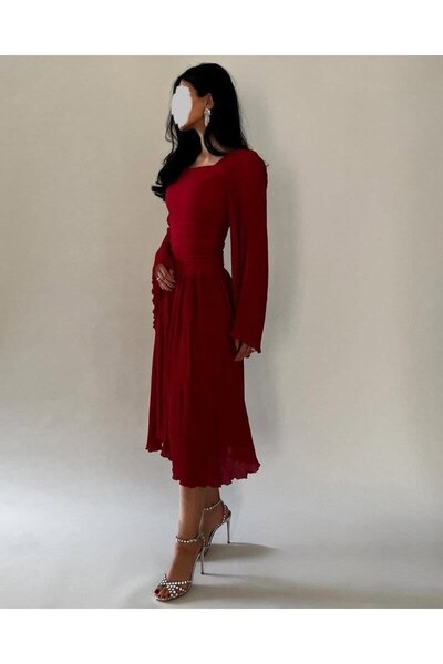 diarafashionsa "Enrichment" chiffon dress with wide sleeves