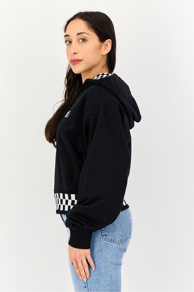 Vans Women Sportswear Fit Long Sleeve Outdoor Hoodies, Black