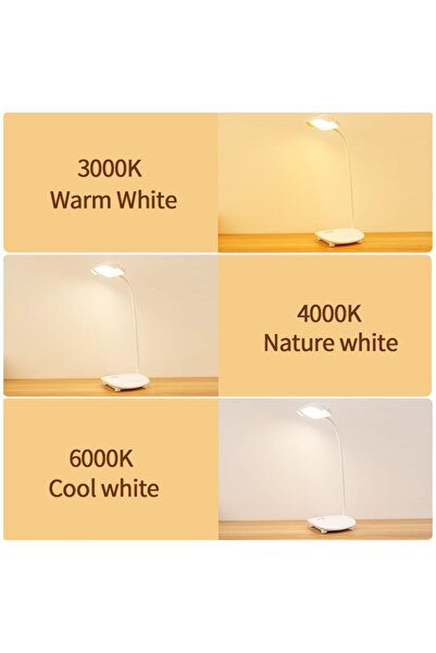 X SPRING Cordless Table Lamp 40 LED 3 Colors 6 Brightness Portable Kids Book Light