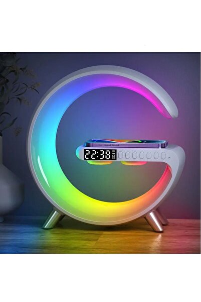 X SPRING RGB Dimmable Table Lamp Sunrise Alarm Clock desk lamp With Fast Wireless Charger For Bedroom Dorm