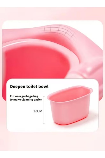 Generic Baby Potty Toilet Potty Training Seat with Handle Potty Chair with High Back Support Splash Guard