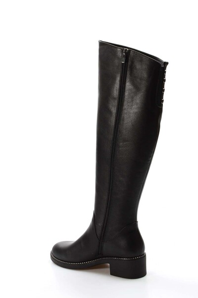 FAST STEP Genuine Leather and Fur Women's Classic Boots 064Yza1008