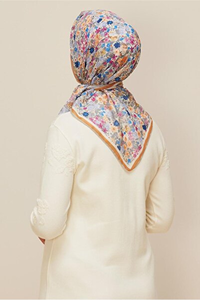 Alvina Flower Patterned Scarf 8603