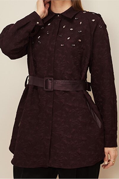 Alvina Belted Stone Embroidered Tunic 46138