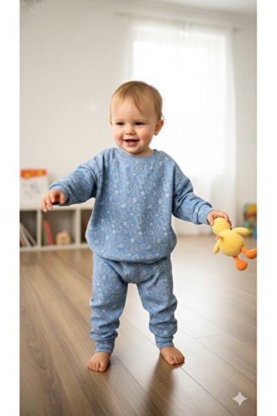 BabyDia Fox Patterned Unisex Casual Set