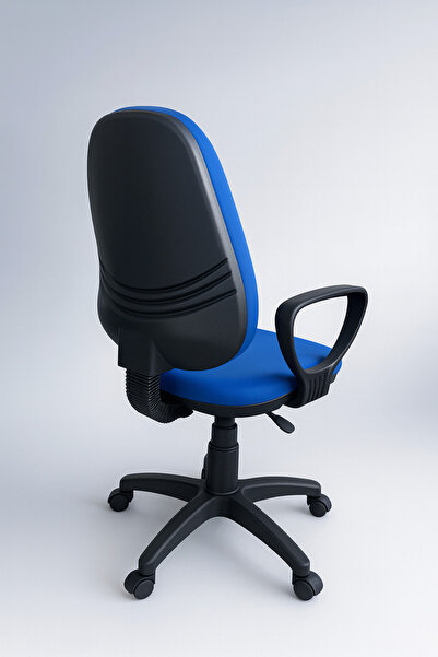 ChairLife DOLE Siyah Gövde/MaviDöşemeli Ofis Büro Sekreter Bilgisayar Çalışma Oyuncu Koltuğu Sandalyesi