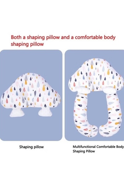 Generic Baby Head Shaping Pillow Baby Memory Foam Pillow Adjustable Height With 2 Removable Fixing Posts