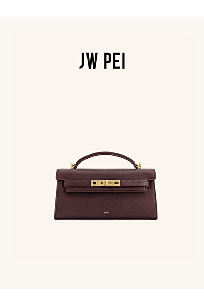 JW PEI Noor Handbag, Crocodile-Embossed Kelly Style Bag, Adjustable Shoulder Strap Purse