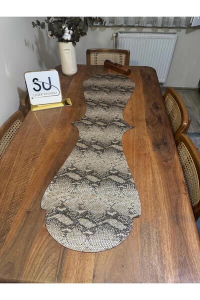 EHA LAZER Gold Special Pattern Faux Leather Stylish Simple Runner