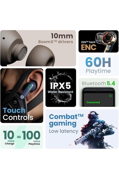 Generic DRUMZ 2025 Wireless Gaming Earbuds - White