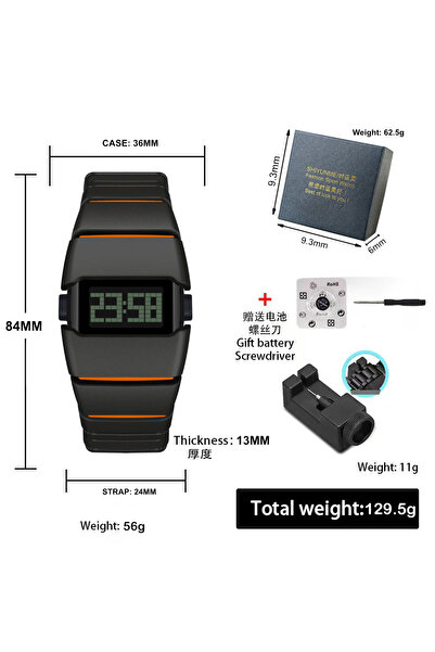 shiyunmei Unisex fashion, simple, atmospheric and durable, LED night light function fears no darkness