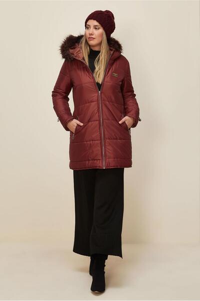 TRENDTESETTÜR Women's Brown (Tile) Ka Hooded Aban t 90273