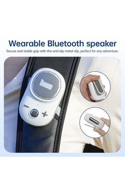 DIVOOM Mini Wireless Speaker Bluetooth 5.3 IP67 Waterproof Wearable Clip Deep Bass TWS Stereo Outdoor