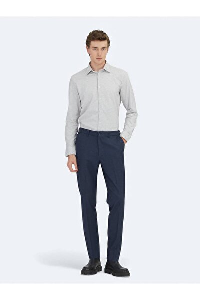 Kip Cămașă casual bumbac 100% cu dungi de nurcă, cu croială normală