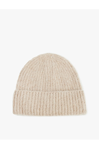 Koton Wool Blend Layered Knit Beanie