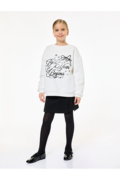 Koton Stone Detailed Viscose Blend Mini New Year's Skirt