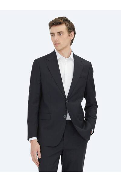 Kip Black Micro Wool Blend Suit