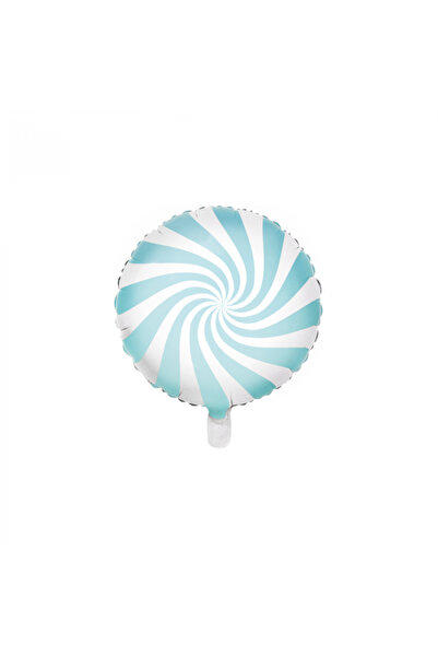 Partydeco Balon folie Lollipop, albastru - 45 cm