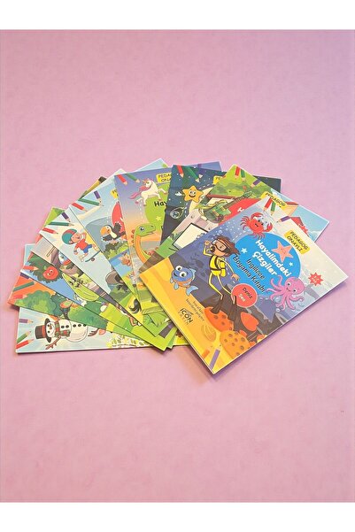 Harika Kitap Pedagog Approved English Coloring Book Set of 10