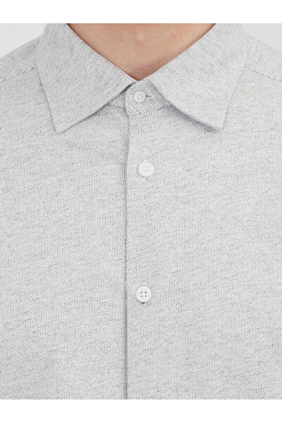 Kip Cămașă casual bumbac 100% cu dungi de nurcă, cu croială normală