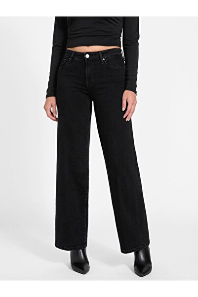 Guess بنطلون جينز نسائي من Recy مصنوع من مزيج الكشمير بقصة واسعة