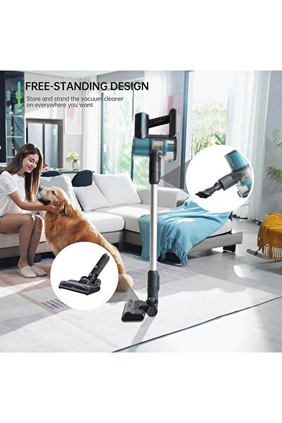 Denx Cordless Vacuum Cleaner, 160W High-Speed Motor, 2000mAh Battery