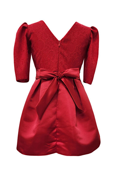 fantasialand Elegant dress for girls, Alesia model, red color