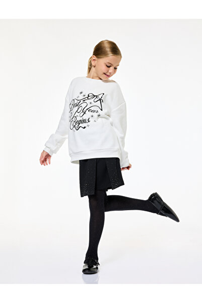 Koton Stone Detailed Viscose Blend Mini New Year's Skirt